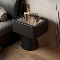 Santú Home & Deco - Velador Moderno Cajón Estilo Nórdico Negro