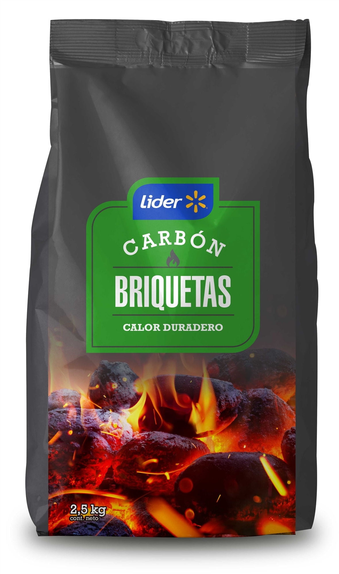Carbón Briquetas 2,5 kg Lider