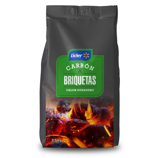 Carbón Briquetas 2,5 kg Lider