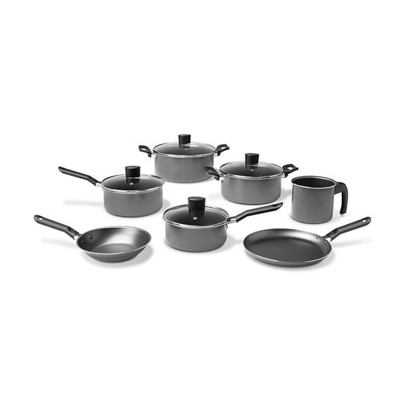 Bateria De Cocina 11 Piezas En Aluminio Garlic 1.2mm Grafito