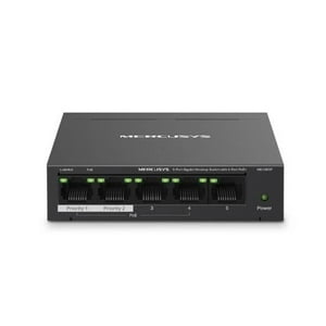 Tp-Link - Switch De Escritorio Mercusys Ms105Gp 5 Puertos Con 4 Puertos Poe+ Negro