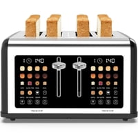 Toaster Clixane, Pantalla Táctil De 4 Rebanadas, Acero Inoxidable, 1650 W