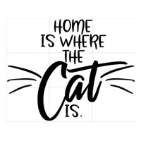 Rienda Libre Graphics - Decomural Home Is Where The Cat Is Ws-80079