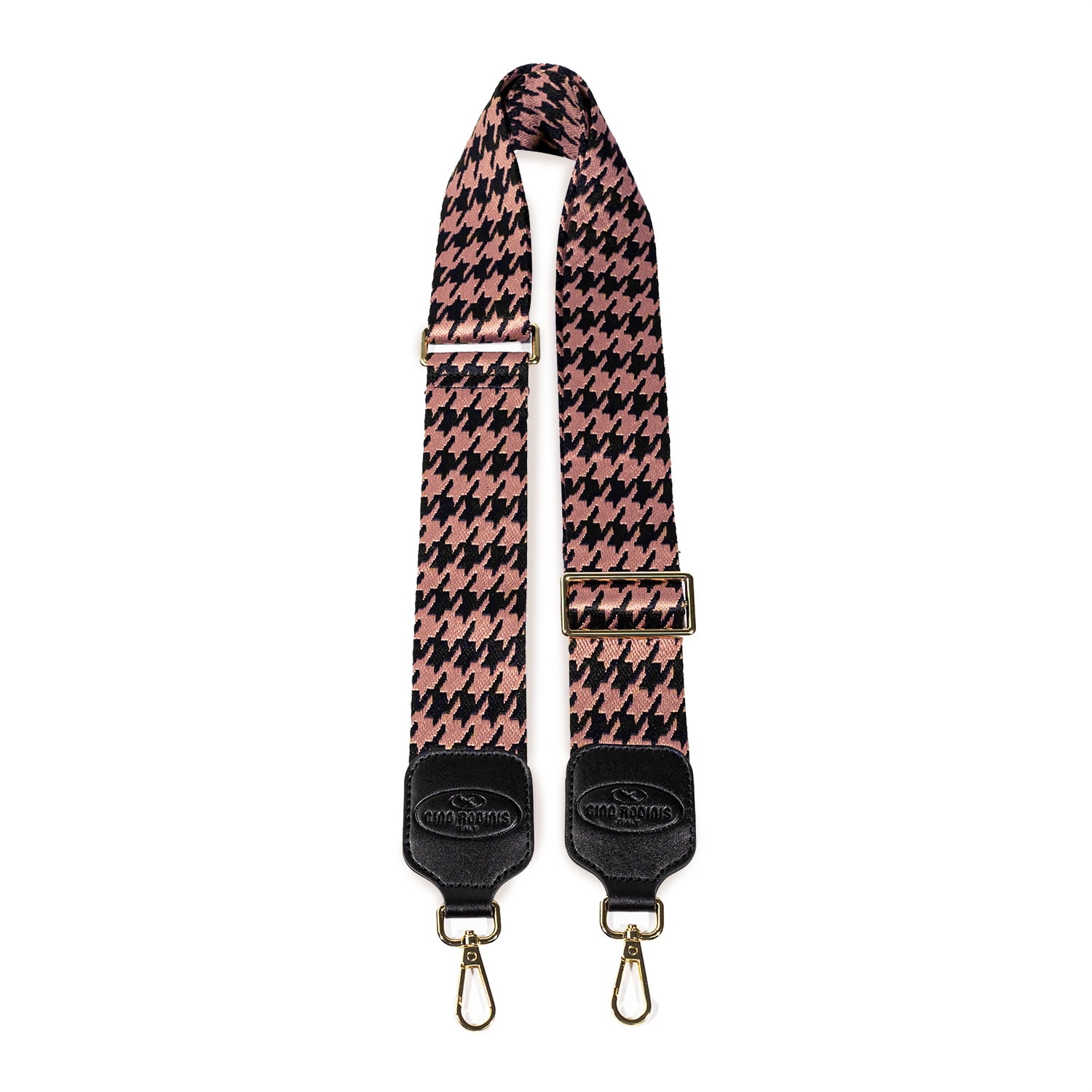 Gino Rodinis - Correa Strap Color Palo De Rosa/negro Diseño 2181