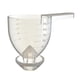 thumbnail image 2 of Embudo Con Cuchara Medidora, Cuchara Para Botella De Especias Multifuncional Profesional, Color Blanco, 2 of 3