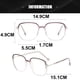 thumbnail image 2 of Gafas modernas y sencillas anti-luz azul y anti-radiación, hechas de vidrio y metal., 2 of 5