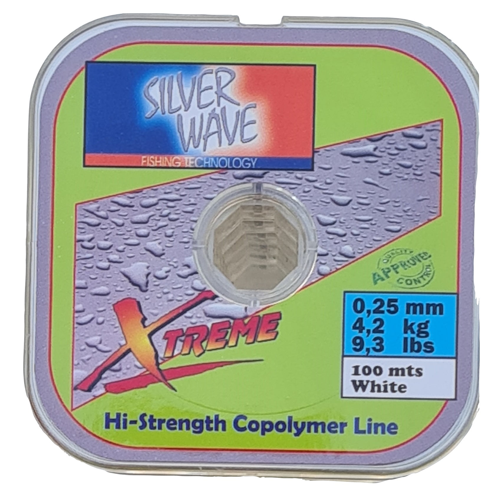 Silver Wave - Nylon Transparente Blanco 0,25mm Resist4,2kg Bobina100mt