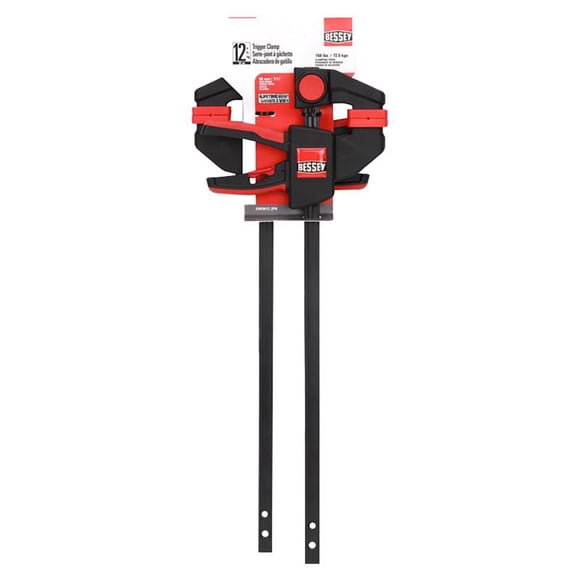 Clamp Bessey Trigger, 12 cm x 6 cm de profundidad, 45 kg, paquete de 2