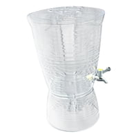 Magideal - Dispensador De Bebidas Con Infusor De Frutas Para Jugo De Limón, Gran Capacidad, Transparente, Con Tapa Y Grifo De Acero Inoxidable, Dispensador De Be