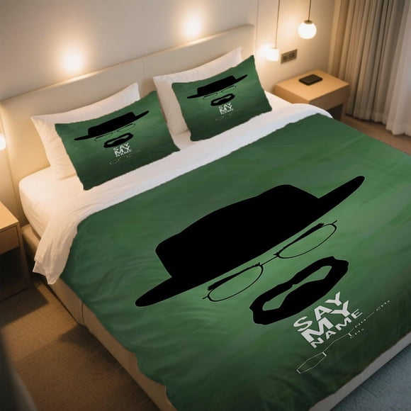 Breaking Bad Duvet Cover Set with SAY MY NAME Valentine'S Day Vintage Bedding