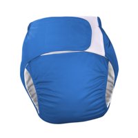 Magideal - Pañal Para Adultos, Impermeable, Elástico, De Alta Absorción, Reutilizable, Para Incontinencia, Pañal De Tela Para Adultos, Para Mujeres Y Hombres Dis Azul