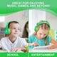 thumbnail image 3 of Contixo KB5 Audífonos Inalámbricos Bluetooth para Niños con Micrófono, Control de Volumen, USB-C y Cable 3.5mm, 3 of 8