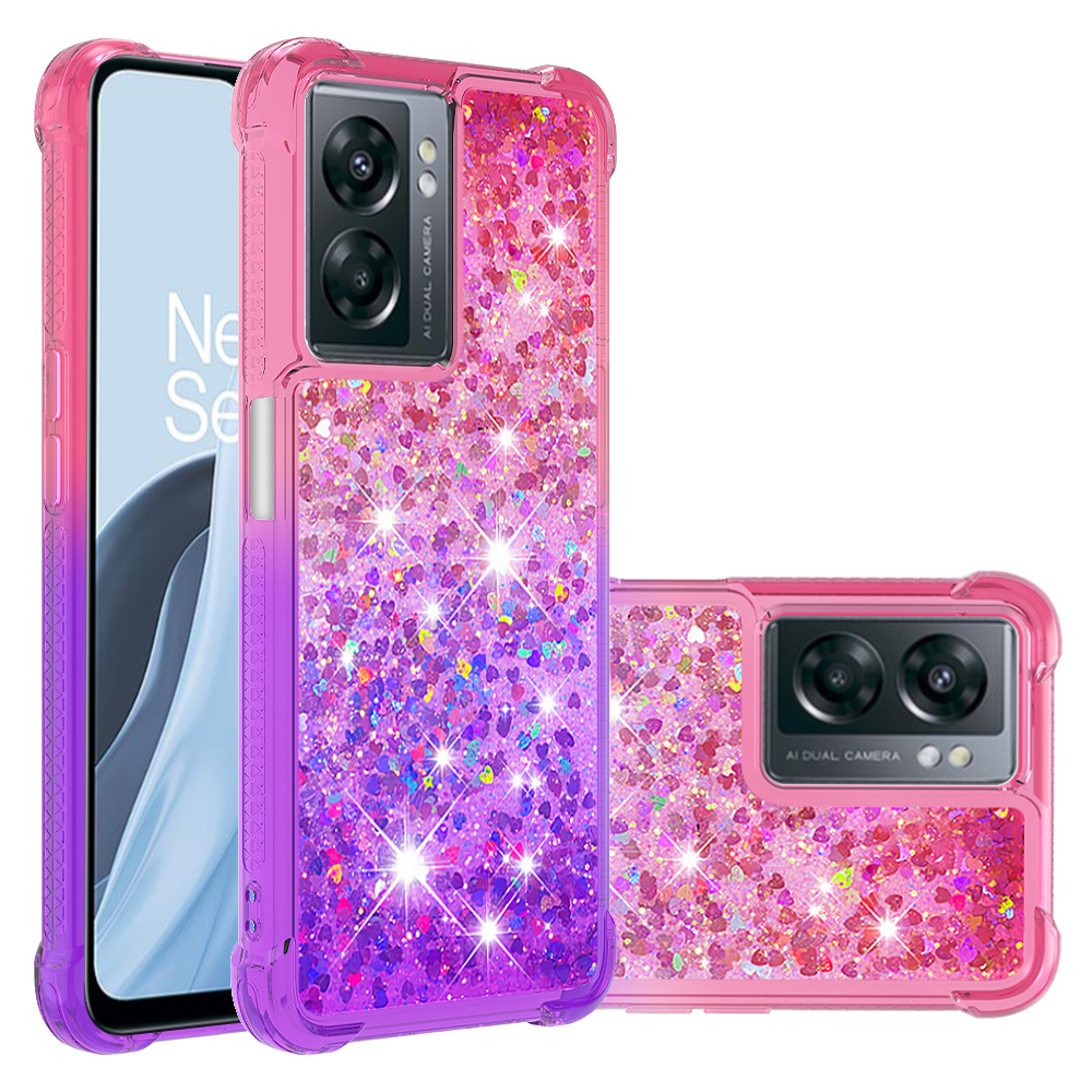 Foxdock - Funda Para Oneplus Nord N300 Con Diseño Gradiente Y Brillo Líquido Antigolpes Tpu