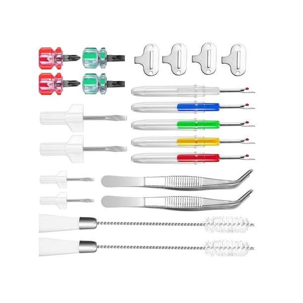 Kit de Limpieza para Máquinas de Coser, Accesorios para Máquinas de Coser, Kit de Reparación, Mantenimiento de Overlock, Herramientas de Limpieza de O