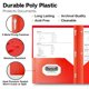thumbnail image 2 of Carpetas de bolsillo Dunwell de plástico con puntas rojas, paquete de 12, 2 of 9
