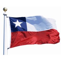 Genérico - Bandera De Chile Chilena 290X450 Cms Estrella Bordada Tela.