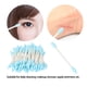 thumbnail image 5 of 100 hisopos de algodón desechables de doble punta para maquillaje, de colores y precisión, para uso cosmético, para mujeres, color azul., 5 of 8