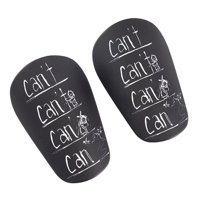 Ioensy - 2 Piezas Espinilleras De Fútbol Espinilleras Equipo De Fútbol Manga De Pantorrilla Espinillera S Negro