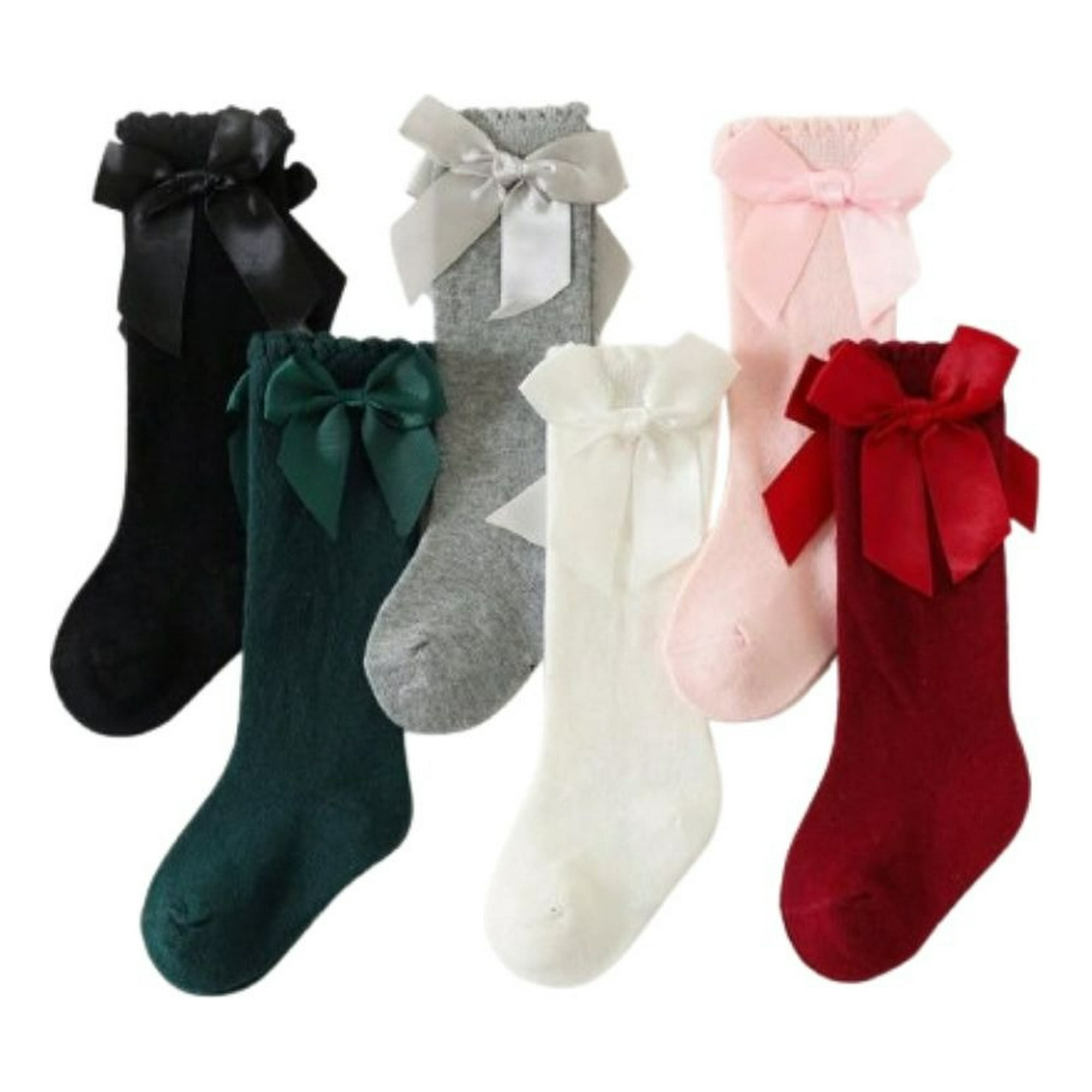 Genérico - Set 6 Calcetines De Vestir Con Volado Para Bebes Lau