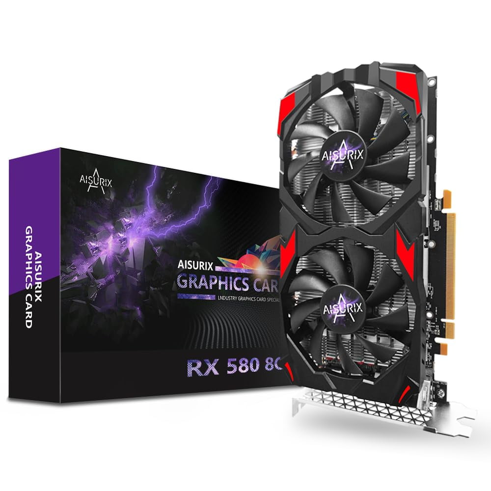 Tarjeta Gráfica Kelinx Aisurix Rx 580 8gb Gddr5 256 Bit