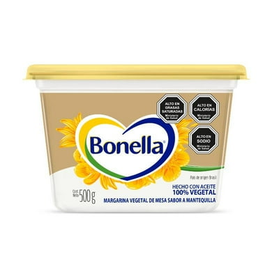 Margarina Sabor Mantequilla Tradicional 500 G Bonella