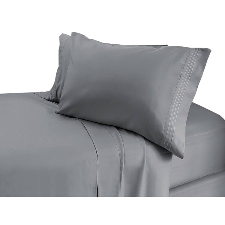 Doral - Sábanas Microfibra Broderie Santorini 1.5 Plaza Gris