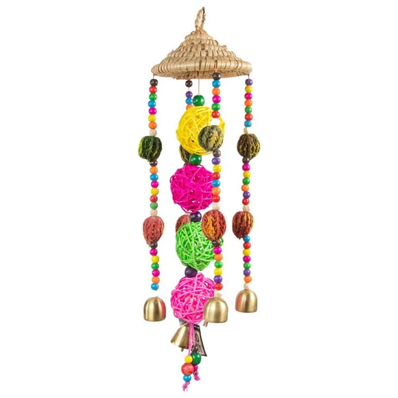 Colgante De Viento Ratan 46 Cms Largo