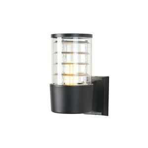 Hbled - Aplique Espiral Simple Porta E-27 Negro Incluye Ampolleta Cálida