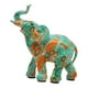 thumbnail image 3 of Figura De Elefante, Colección De Resina, Escultura Animal Para Estante, Escritorio, Estantería, Color Verde, 3 of 3