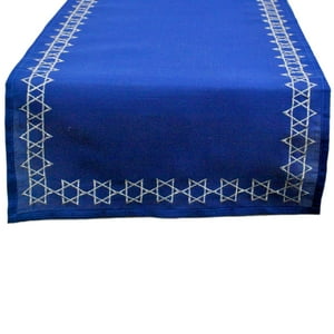 Table Runner Dii Hanukkah Festival Of Lights Star Of David