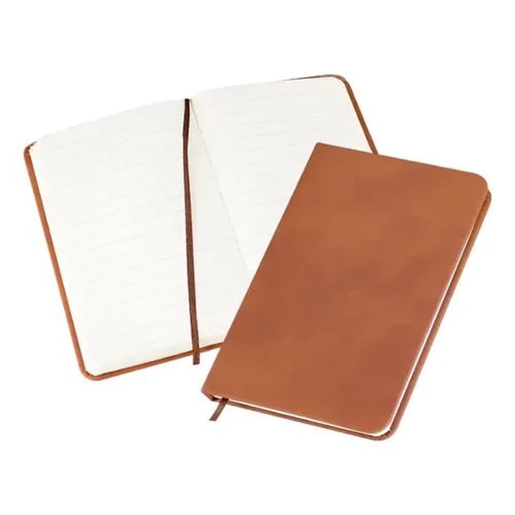 Libreta A6 Pu Café Claro - 80 Hojas Natural
