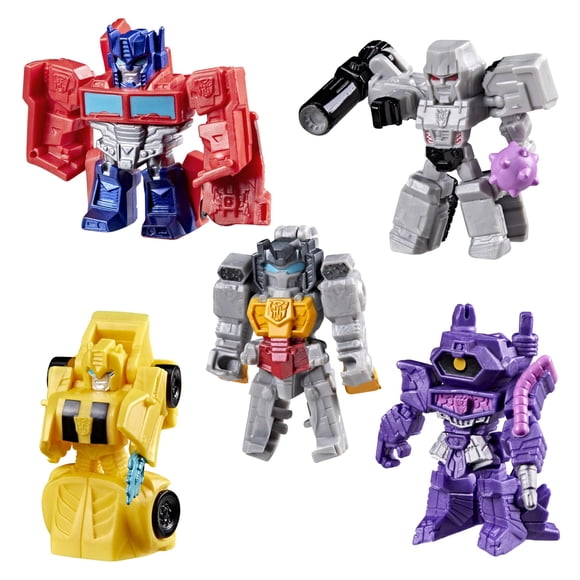 Transformers Tiny Turbo Changers: set de 5 figuras mini de 3,5 cm