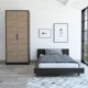 thumbnail image 1 of Cama 1.5 Plazas + Clóset 2 Puertas Wengue / Miel, 1 of 7