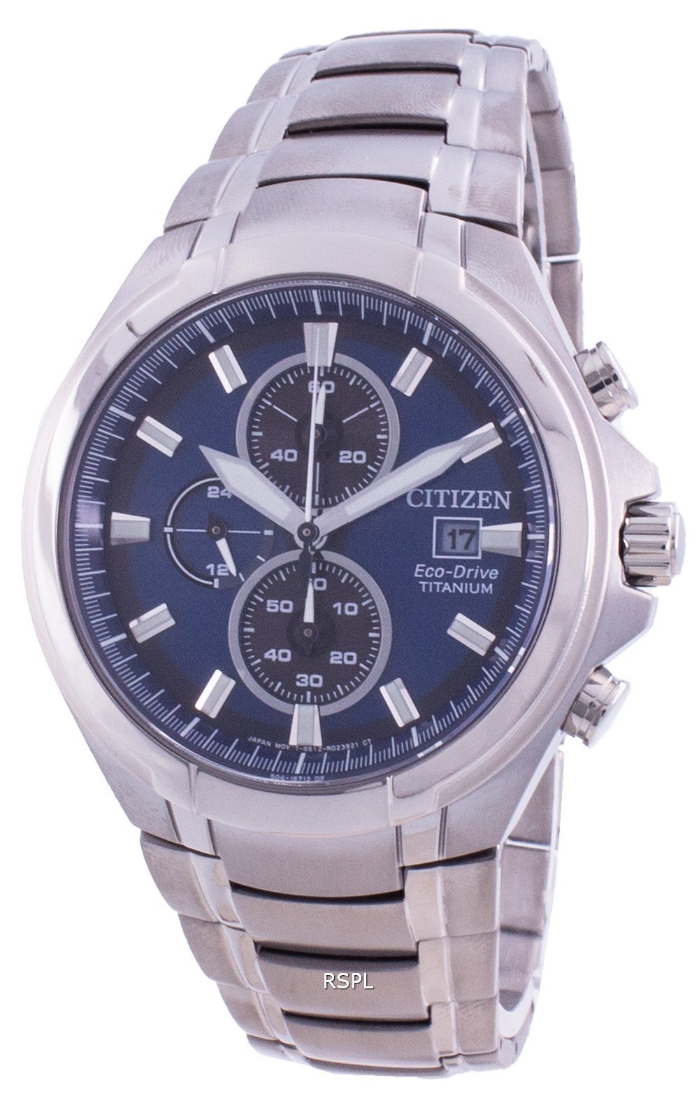 Reloj Cronógrafo Citizen Eco-Drive Super Titanium Azul Hombre