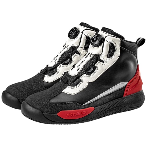 Zapatos Impermeables De Cuero Para Motociclismo Motowolf SH1