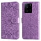 thumbnail image 4 of Funda tipo cartera FOXDOCK para Xiaomi 13T , diseño girasol en relieve, cuero PU, cierre magnético, soporte y tarjetero, 4 of 5