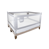 Bebe Sure - 4 Barandas Gris Para Cama Queen 160×200 Cm Altura Colchón Hasta 27 Cm