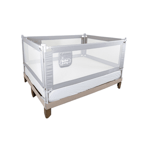 Bebe Sure - 4 Barandas Gris Para Cama Queen 160×190 Cm Altura Colchón Hasta 27 Cm