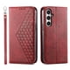 thumbnail image 4 of Funda Flip FOXDOCK para Samsung Galaxy S23 FE , Estilo Billetera con Diseño Rombo, Correa de Mano y Soporte, Uso Diario, 4 of 6