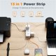 thumbnail image 2 of Regleta TESSAN 4,6 m 1050 J 9 AC/4 USB Gris, 2 of 9