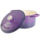 thumbnail image 2 of Oven Dutch Oven Crock-Pot de hierro fundido esmaltado artesanal, 7 litros, color lavanda, 2 of 7