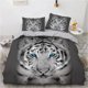 thumbnail image 1 of Animal Tigers Bedding Set with Pillowcases Duvet Cover Soft Microfiber Teens Boys Bed Linen, 1 of 5