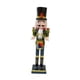 thumbnail image 4 of Figura De Cascanueces De Madera Decoración Festiva De Escritorio Para Navidad Ropa Verde, 4 of 5