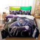 thumbnail image 1 of Cartoo-n Anim-e Duv-et Co-ver B-dding Jujuts-u Kaisen 3- Piece Se-tBed D-uvet Cov-er with Pillo-wcases S-uper- Soft Duvet C-over wit-h Pillo-wcases, 1 of 5