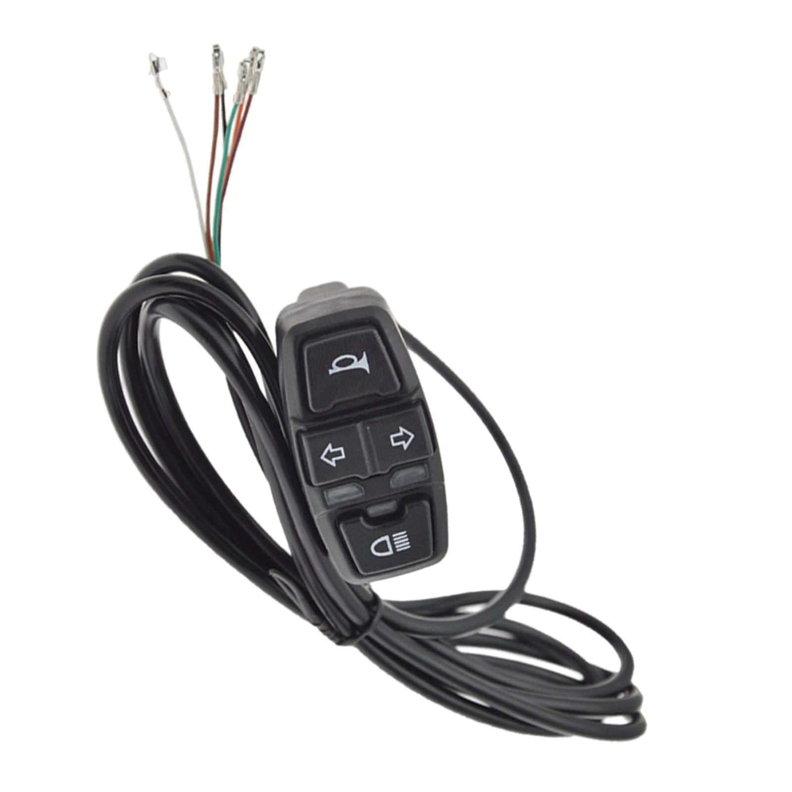 Ioensy - Control De Agarre Del Manillar De La Bicicleta De La Motocicleta Del Interruptor De La Luz De Giro De La Bocina De La Luz Delantera