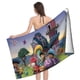 thumbnail image 4 of Dino Ranch Toalla de playa de secado rápido con diseño temático, regalo para mujeres y niñas, ideal para cumpleaños, fans, amantes de la música, uso en la playa o al aire libre, 78 × 150 cm, 4 of 6