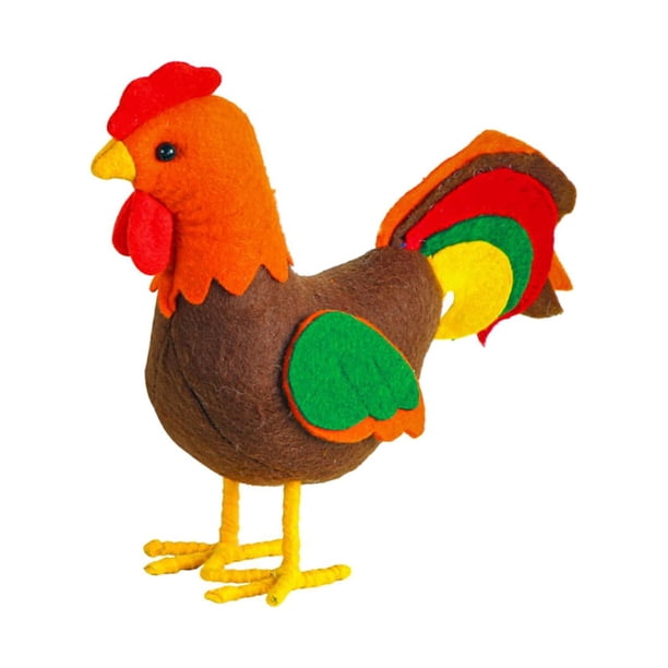 Juguetes De Pollo De Fieltro Favores De Fiesta Rellenos De Canasta De Pascua Para Pascua Jardín Gallina Casera