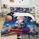 thumbnail image 1 of Snoopy Dog Duvet Cover,Cartoon Snoopy Bedding Sets for Children,Happy Puppys Quilt Cover for Boys Girls Cute Children gift Bed Sheets, 1 of 5
