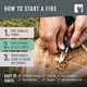 thumbnail image 4 of Herramienta de supervivencia Flint Fire Starter Light my Fire Ferro Rod, 4 of 9