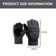 thumbnail image 2 of Guantes de lana con aislamiento térmico sin dedos para mensajes de texto para mujeres y hombres, mitones convertibles de punto cálidos de invierno con solapa, 2 of 6